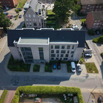 Flachdachgaube mit Abdichtung am Neubau in Ibbenbüren